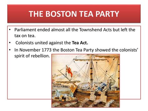  Boston Tea Party: Kolonisera Tendenser och Skatterättskonflikt